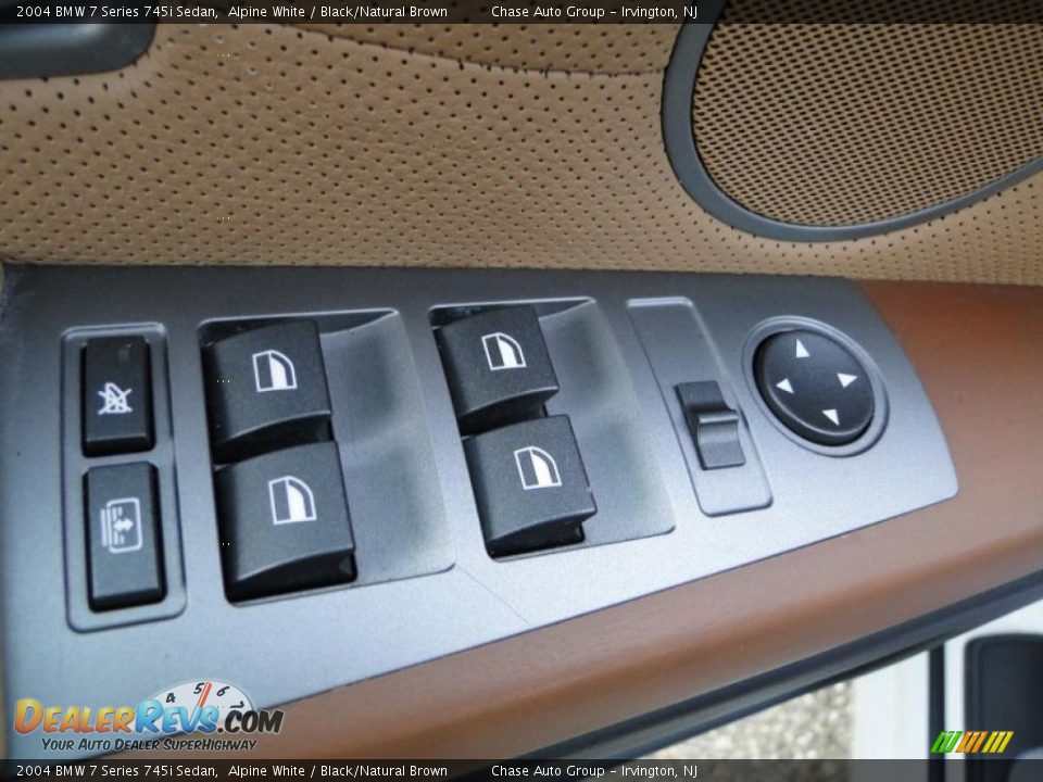 2004 BMW 7 Series 745i Sedan Alpine White / Black/Natural Brown Photo #21