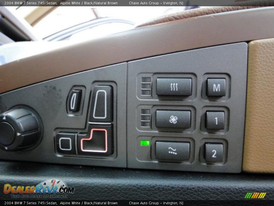 2004 BMW 7 Series 745i Sedan Alpine White / Black/Natural Brown Photo #23