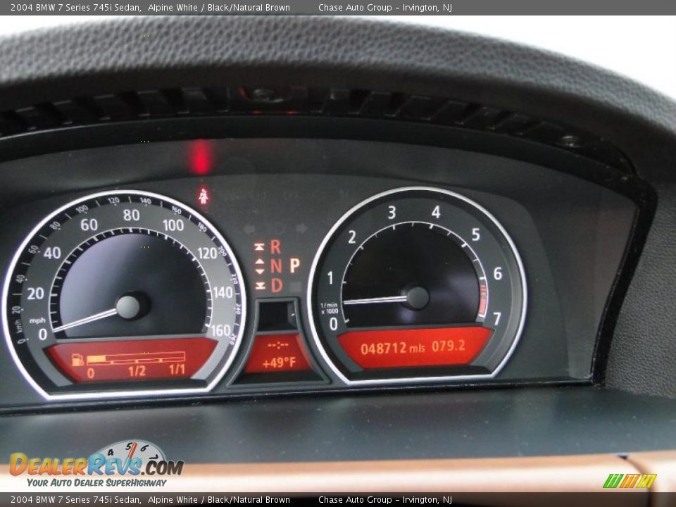2004 BMW 7 Series 745i Sedan Alpine White / Black/Natural Brown Photo #25