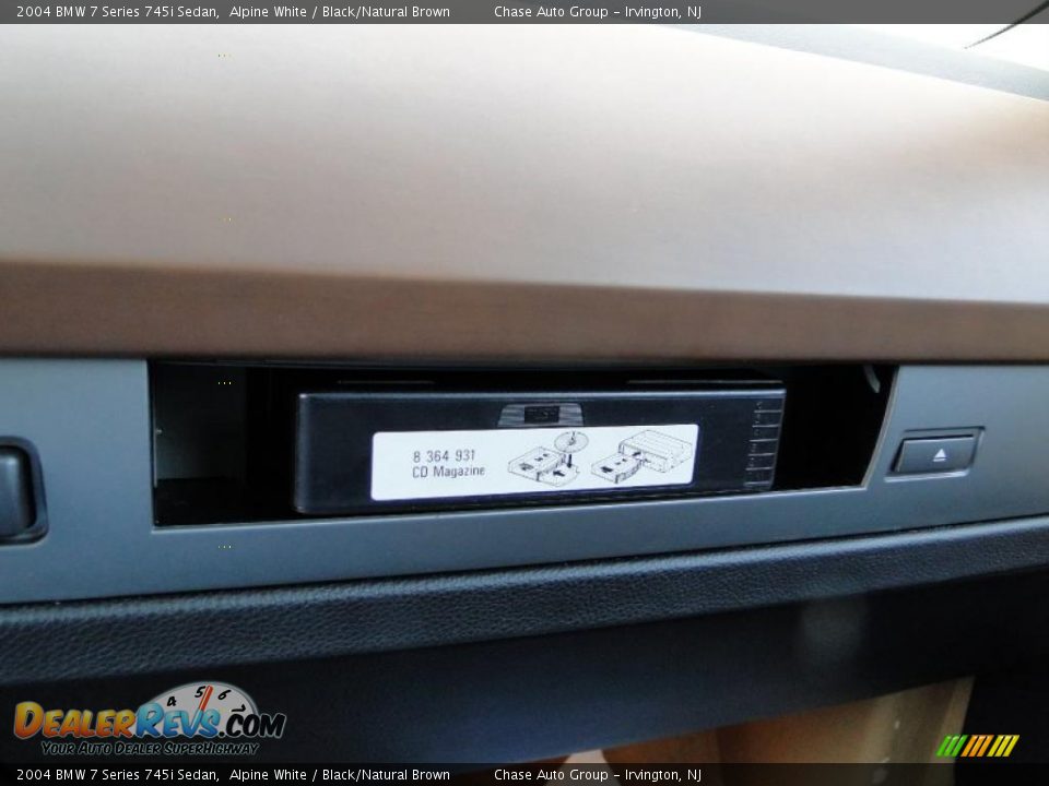 2004 BMW 7 Series 745i Sedan Alpine White / Black/Natural Brown Photo #29