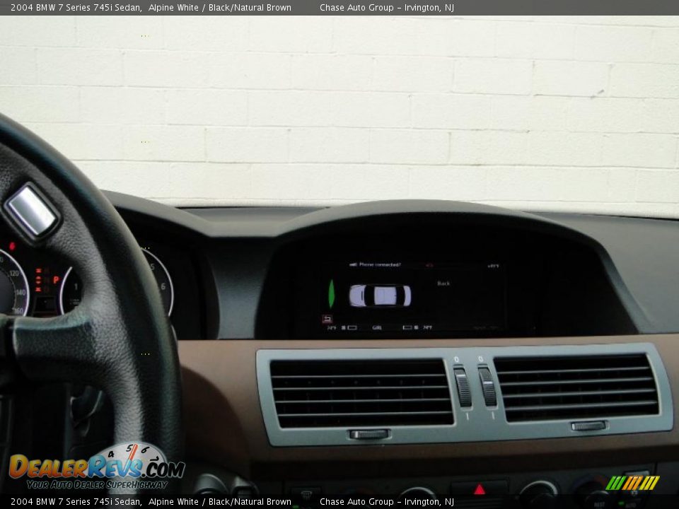 2004 BMW 7 Series 745i Sedan Alpine White / Black/Natural Brown Photo #30