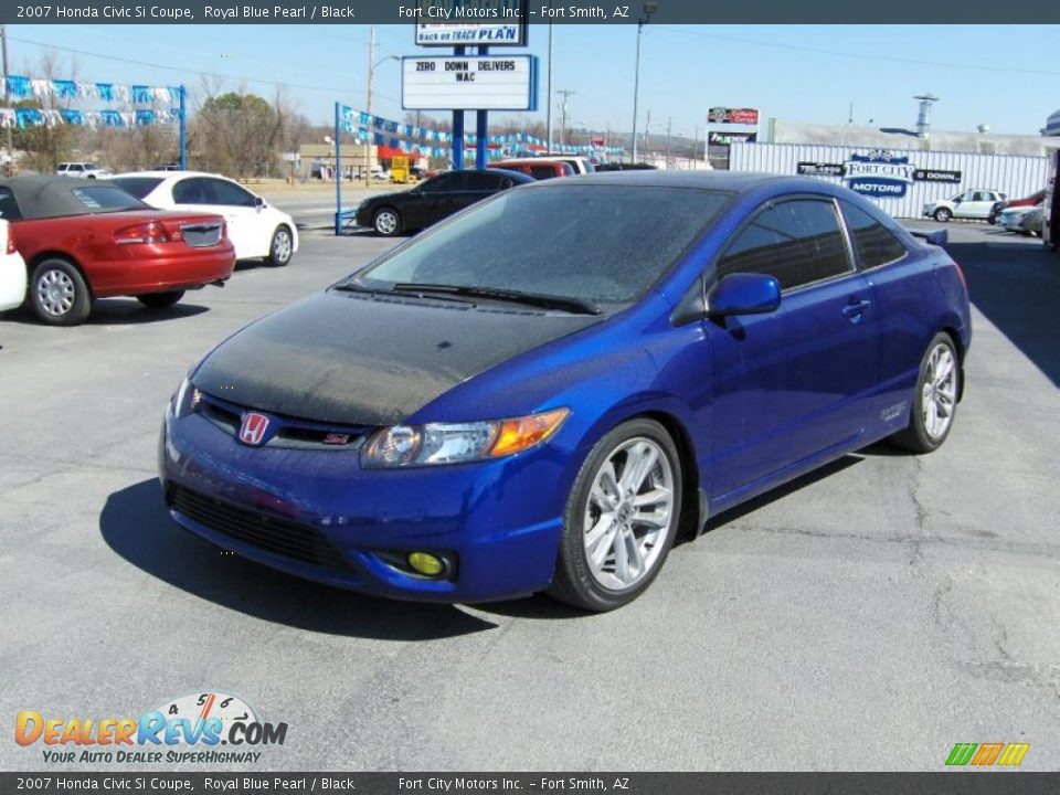 2007 Honda Civic Si Coupe Royal Blue Pearl / Black Photo #1