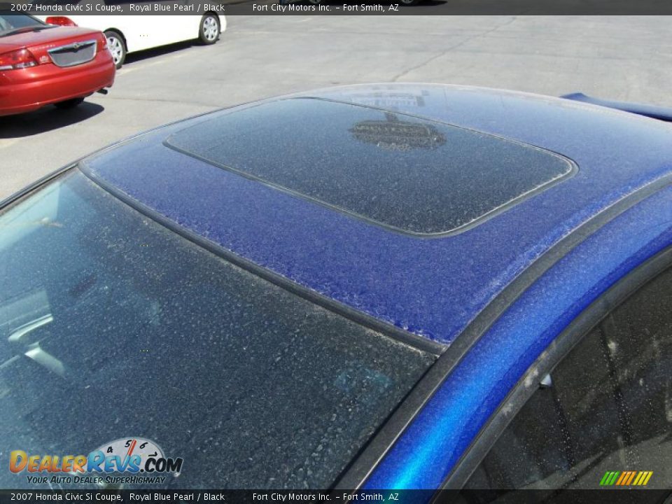 2007 Honda Civic Si Coupe Royal Blue Pearl / Black Photo #5