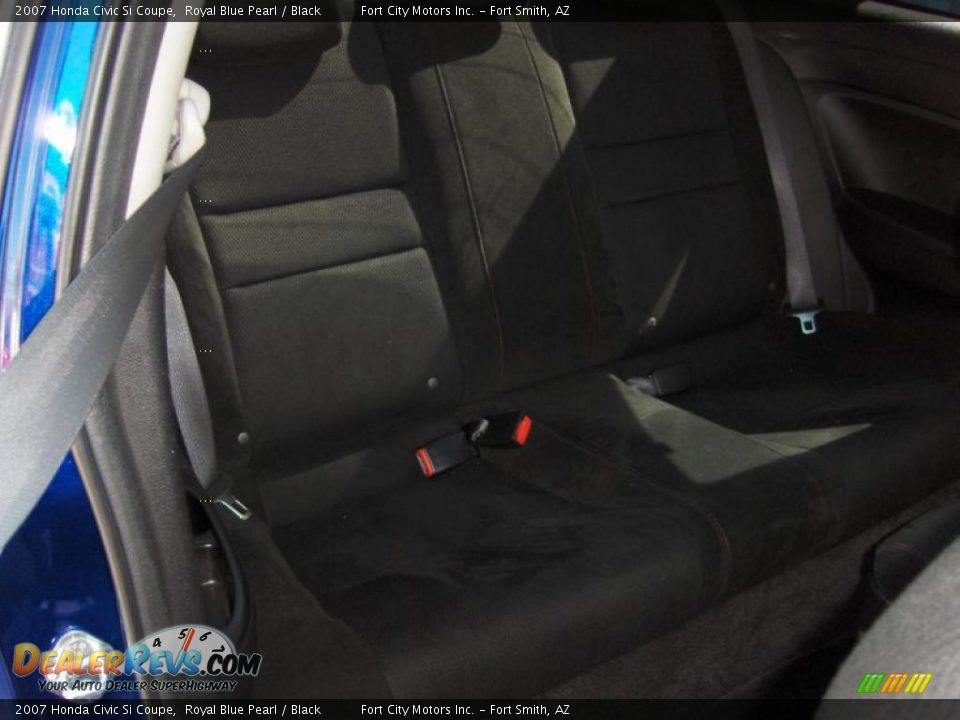 2007 Honda Civic Si Coupe Royal Blue Pearl / Black Photo #8