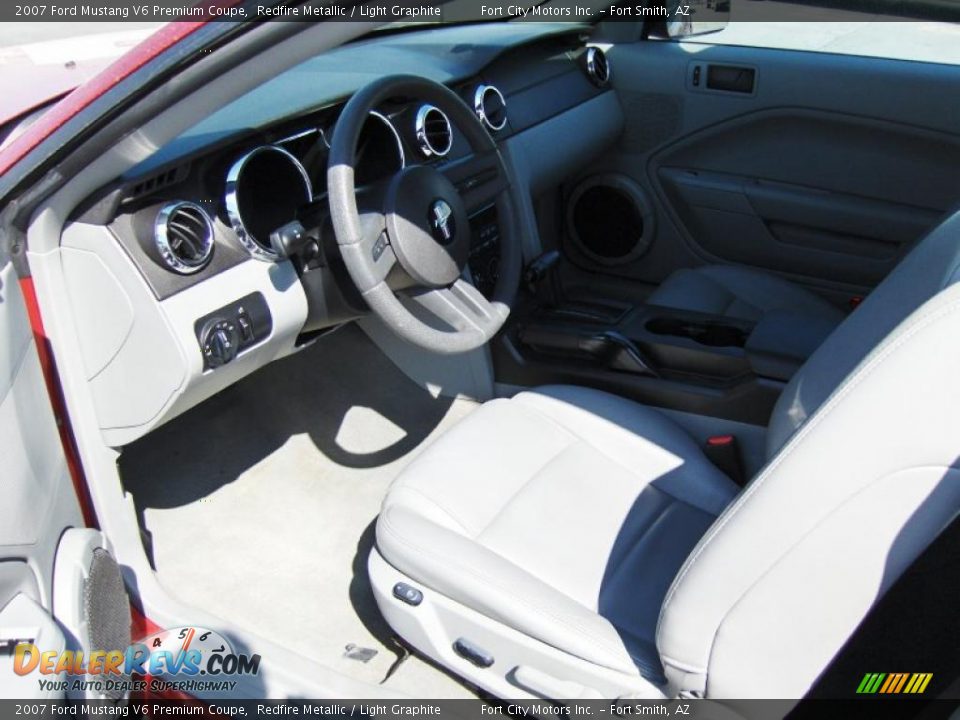 2007 Ford Mustang V6 Premium Coupe Redfire Metallic / Light Graphite Photo #5