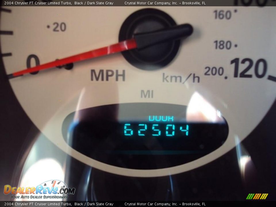 2004 Chrysler PT Cruiser Limited Turbo Black / Dark Slate Gray Photo #19