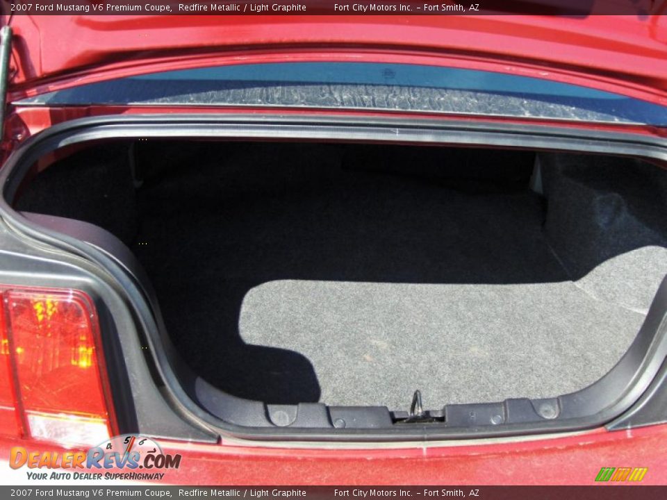 2007 Ford Mustang V6 Premium Coupe Redfire Metallic / Light Graphite Photo #10