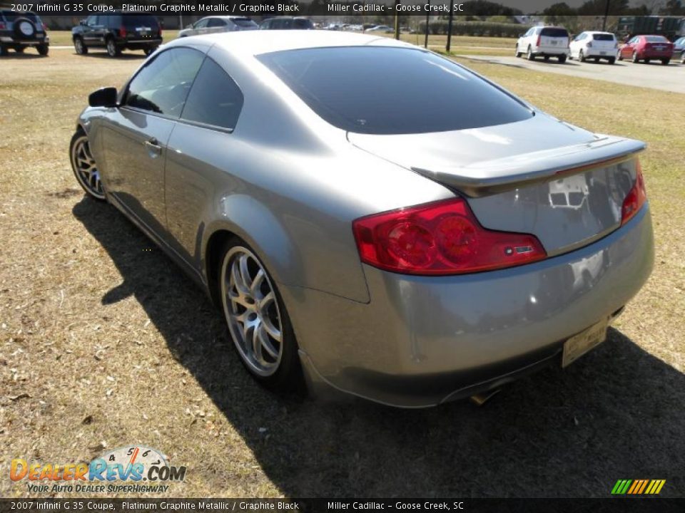 2007 Infiniti G 35 Coupe Platinum Graphite Metallic / Graphite Black Photo #12