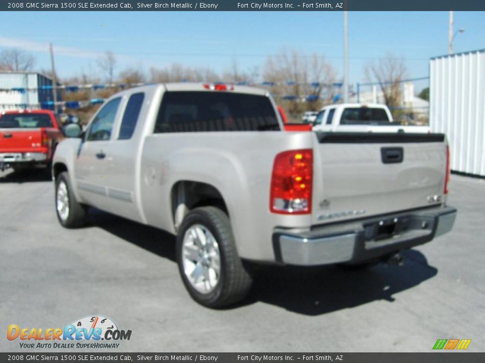 2008 GMC Sierra 1500 SLE Extended Cab Silver Birch Metallic / Ebony Photo #2