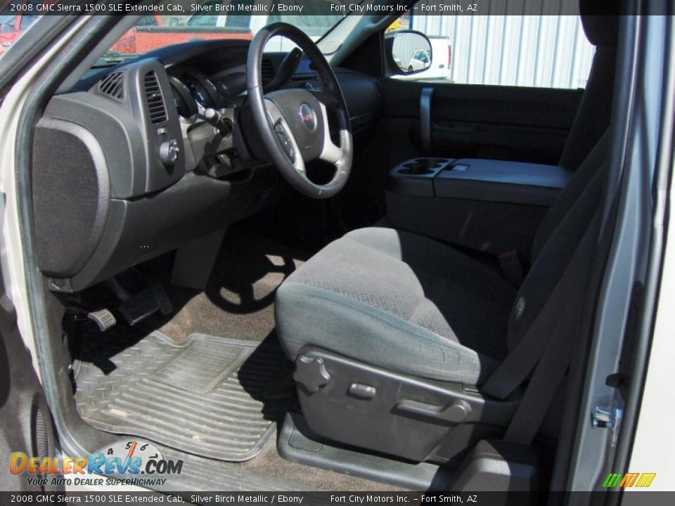 2008 GMC Sierra 1500 SLE Extended Cab Silver Birch Metallic / Ebony Photo #5