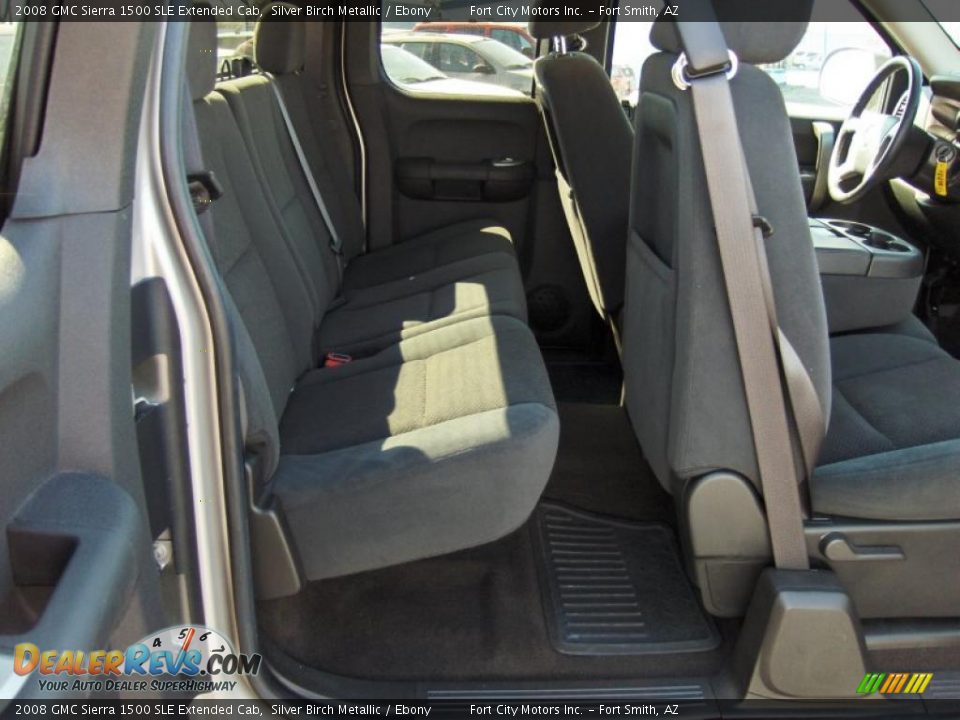 2008 GMC Sierra 1500 SLE Extended Cab Silver Birch Metallic / Ebony Photo #7