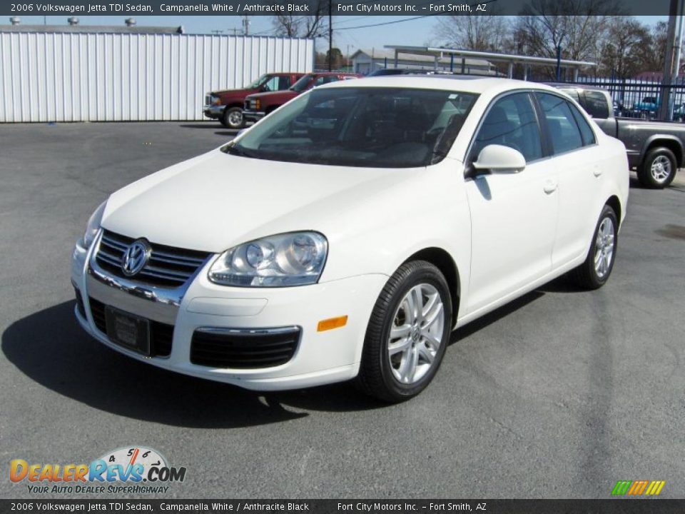 2006 Volkswagen Jetta TDI Sedan Campanella White / Anthracite Black Photo #1