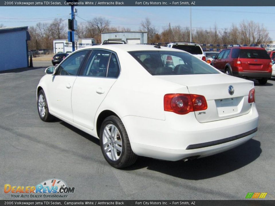 2006 Volkswagen Jetta TDI Sedan Campanella White / Anthracite Black Photo #2
