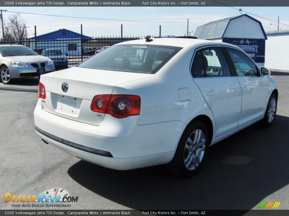 2006 Volkswagen Jetta TDI Sedan Campanella White / Anthracite Black Photo #3