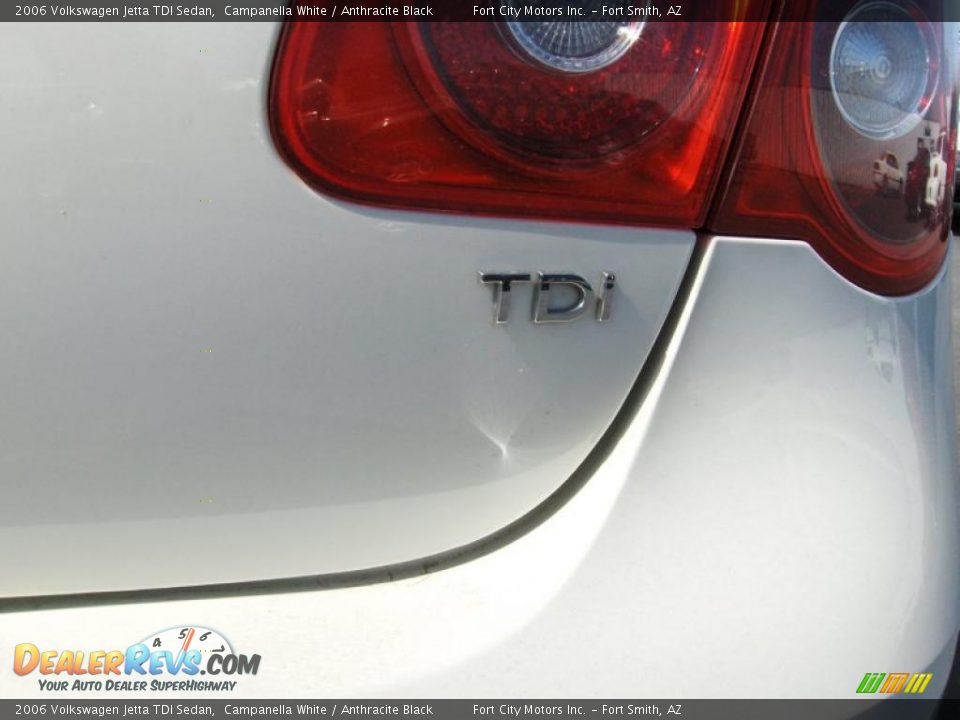 2006 Volkswagen Jetta TDI Sedan Campanella White / Anthracite Black Photo #6