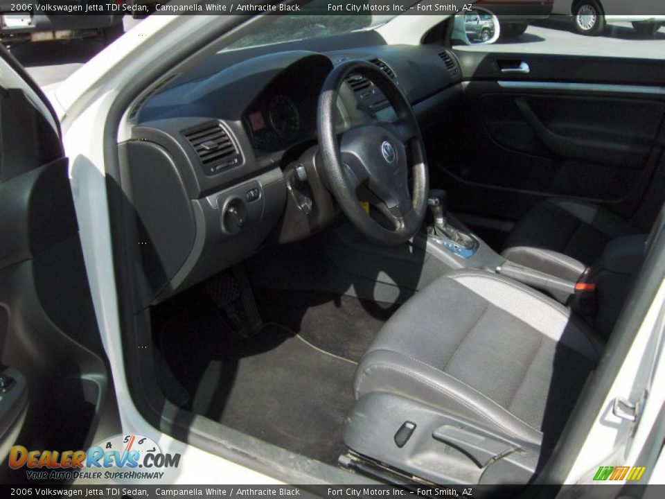 2006 Volkswagen Jetta TDI Sedan Campanella White / Anthracite Black Photo #7