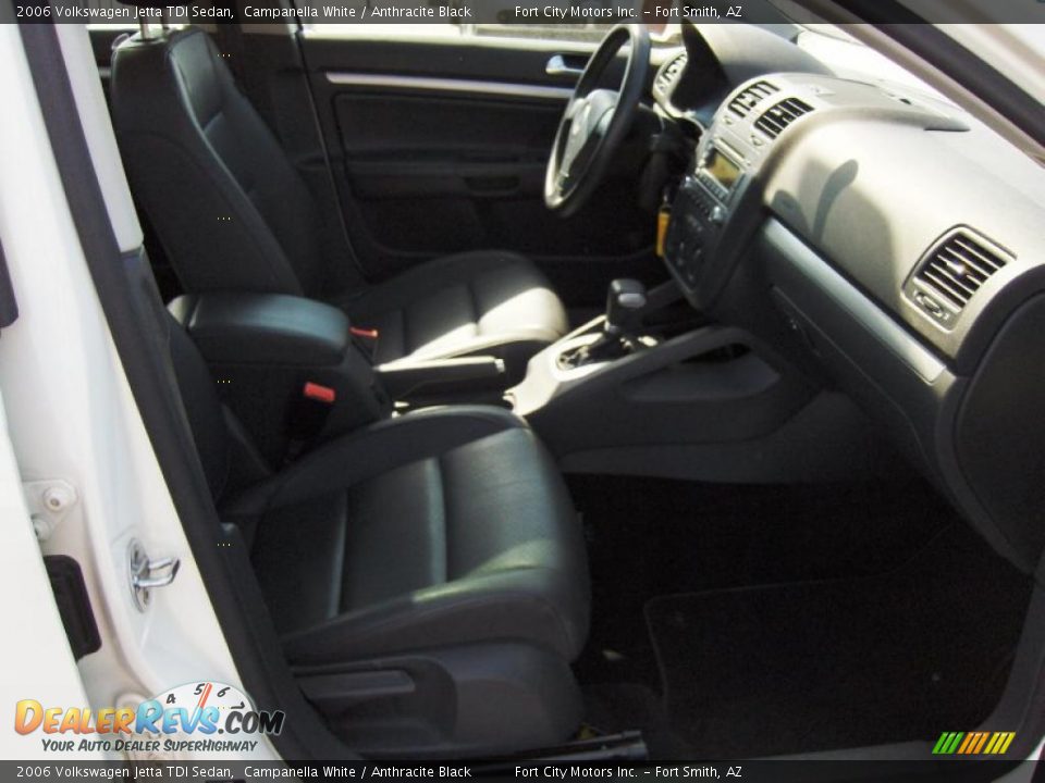 2006 Volkswagen Jetta TDI Sedan Campanella White / Anthracite Black Photo #8
