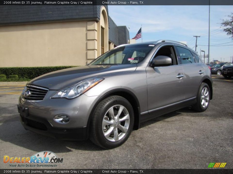 2008 Infiniti EX 35 Journey Platinum Graphite Gray / Graphite Photo #3