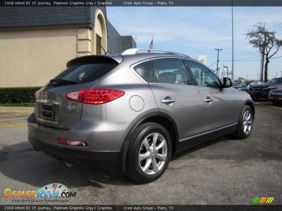 2008 Infiniti EX 35 Journey Platinum Graphite Gray / Graphite Photo #6