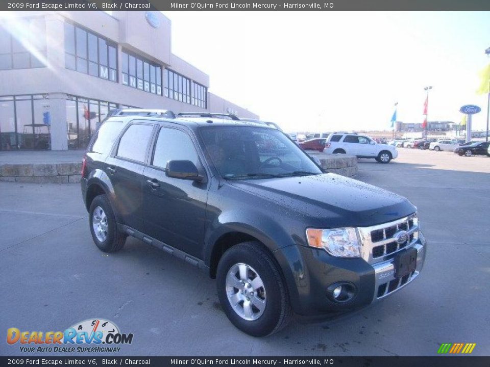 2009 Ford Escape Limited V6 Black / Charcoal Photo #1