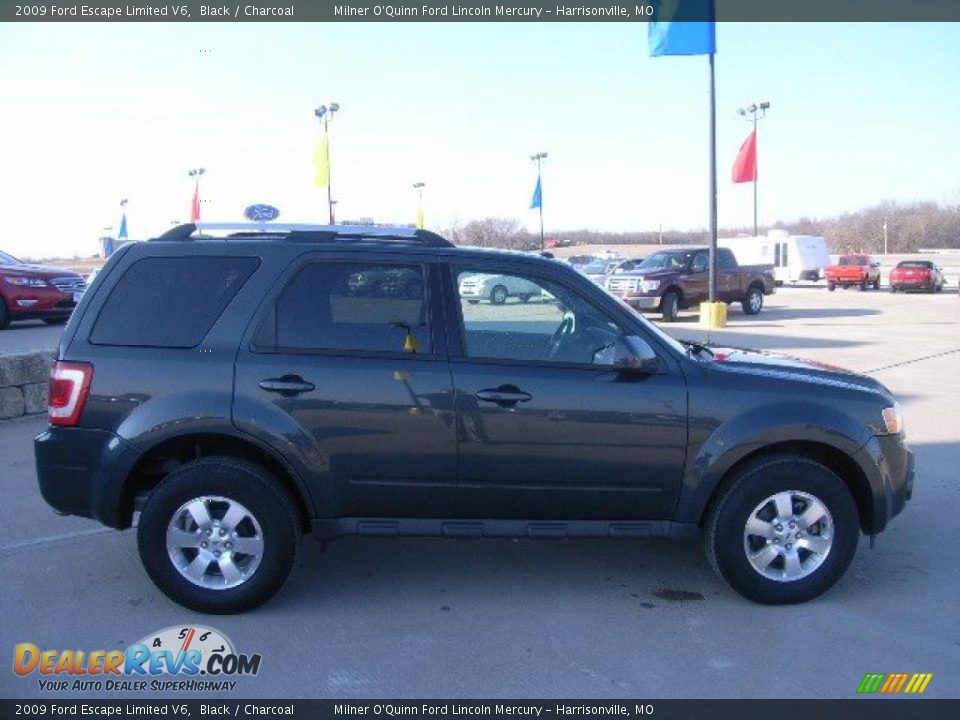 2009 Ford Escape Limited V6 Black / Charcoal Photo #2