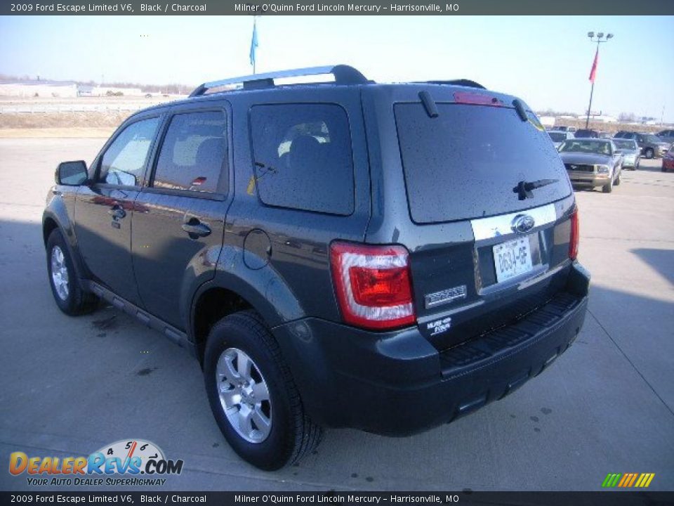 2009 Ford Escape Limited V6 Black / Charcoal Photo #5