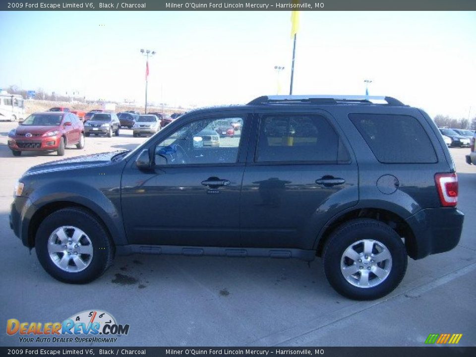2009 Ford Escape Limited V6 Black / Charcoal Photo #6