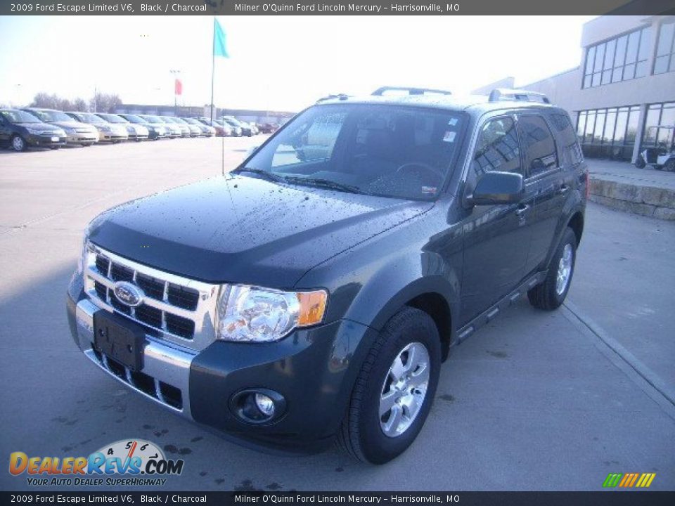 2009 Ford Escape Limited V6 Black / Charcoal Photo #7