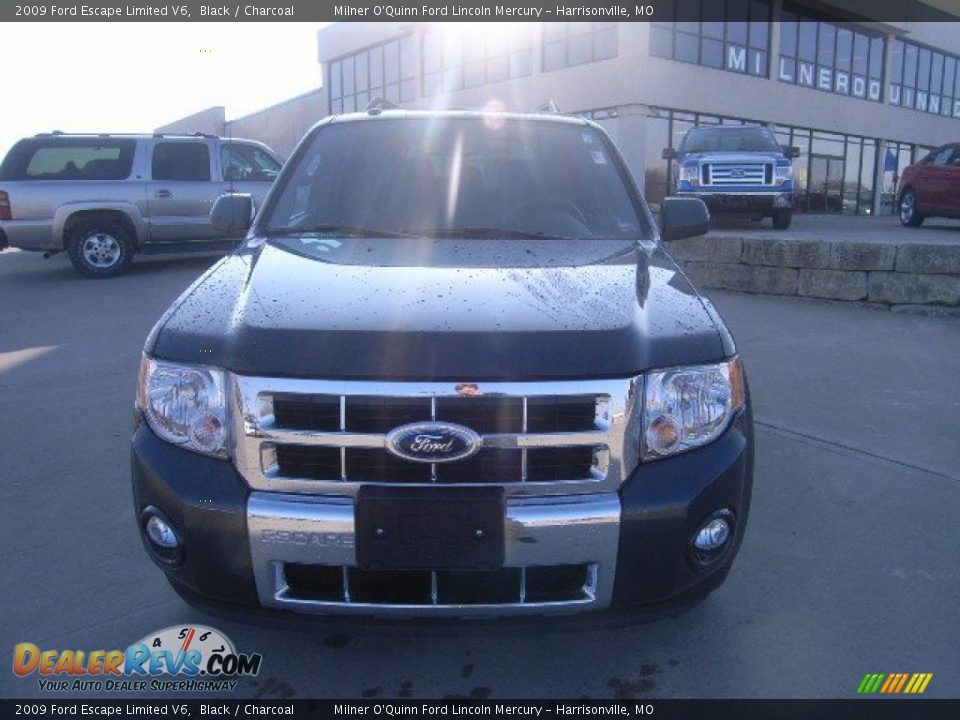 2009 Ford Escape Limited V6 Black / Charcoal Photo #8