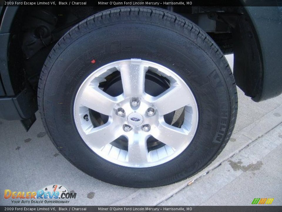 2009 Ford Escape Limited V6 Black / Charcoal Photo #9