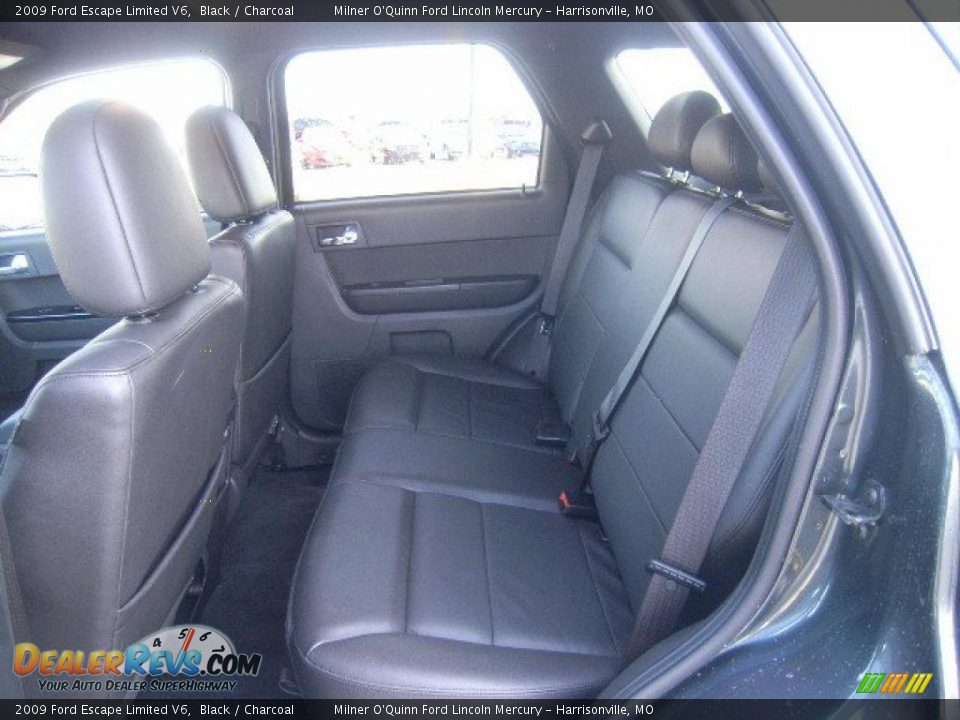 2009 Ford Escape Limited V6 Black / Charcoal Photo #14