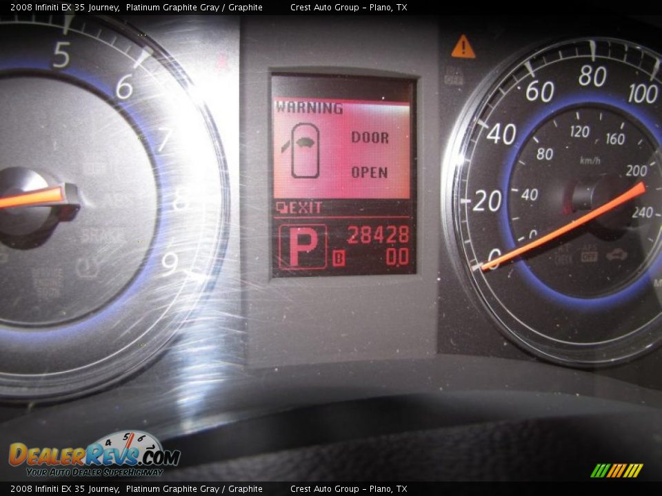 2008 Infiniti EX 35 Journey Platinum Graphite Gray / Graphite Photo #20