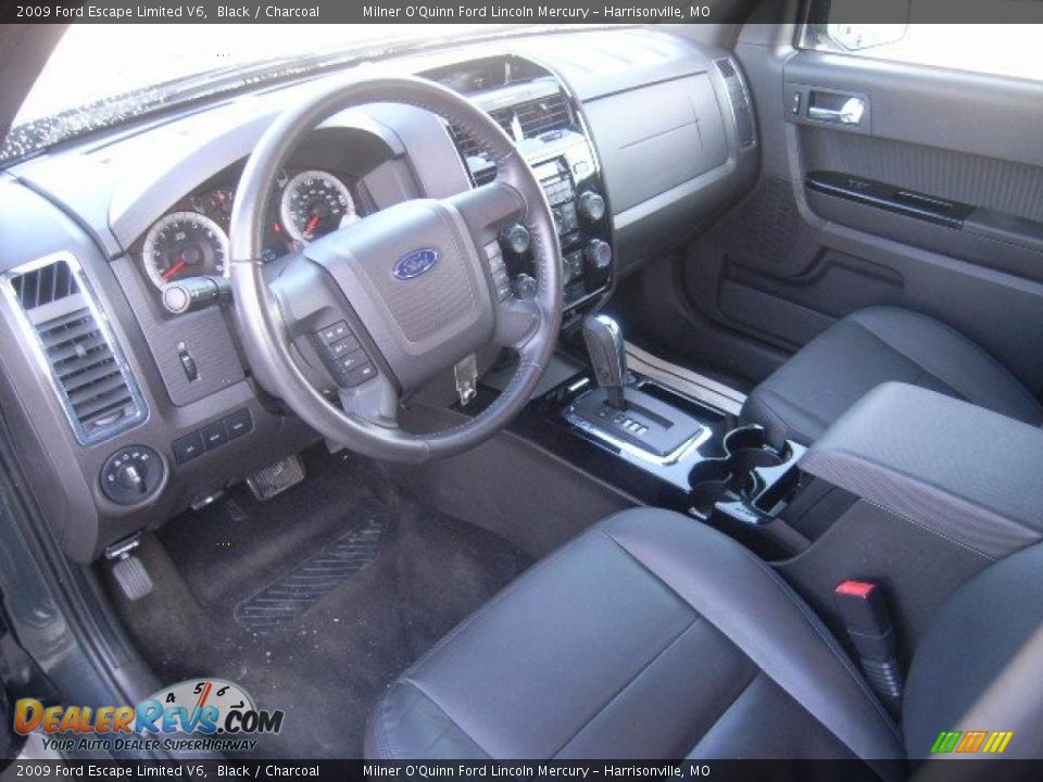 2009 Ford Escape Limited V6 Black / Charcoal Photo #20