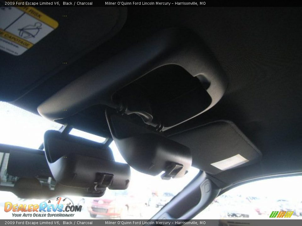 2009 Ford Escape Limited V6 Black / Charcoal Photo #22