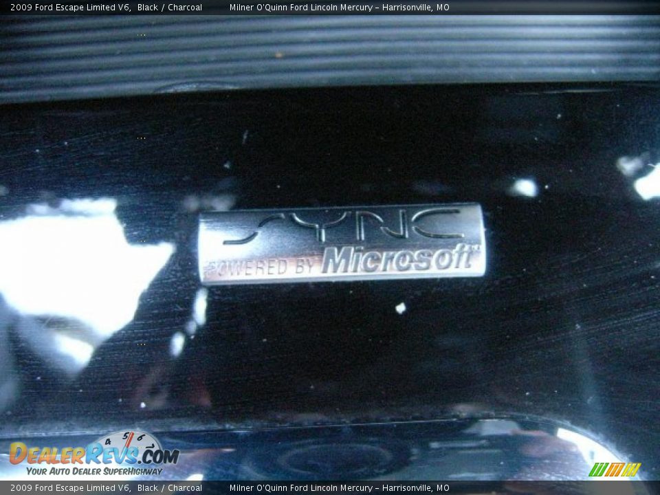 2009 Ford Escape Limited V6 Black / Charcoal Photo #27