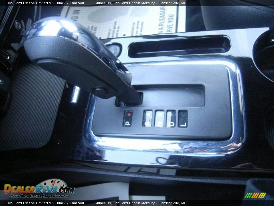 2009 Ford Escape Limited V6 Black / Charcoal Photo #29