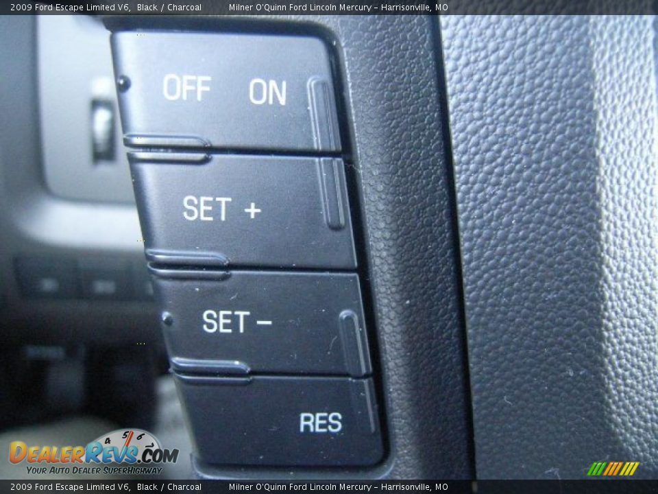 2009 Ford Escape Limited V6 Black / Charcoal Photo #31