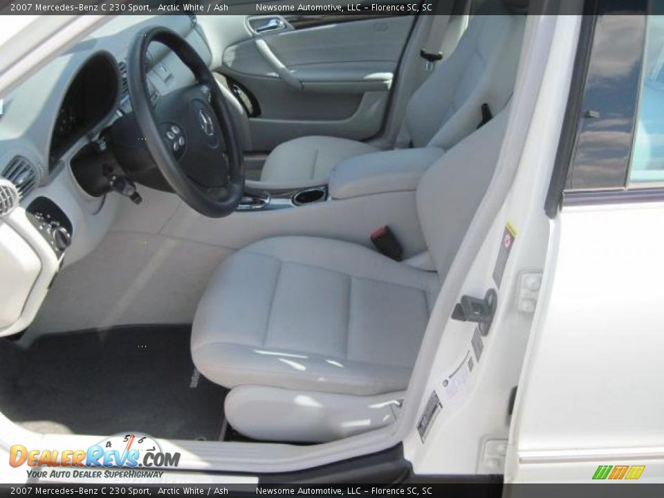 2007 Mercedes-Benz C 230 Sport Arctic White / Ash Photo #3