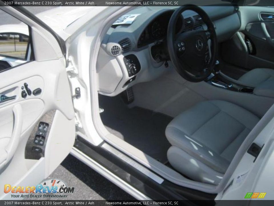 2007 Mercedes-Benz C 230 Sport Arctic White / Ash Photo #4