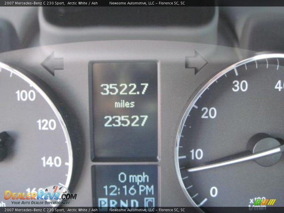 2007 Mercedes-Benz C 230 Sport Arctic White / Ash Photo #7