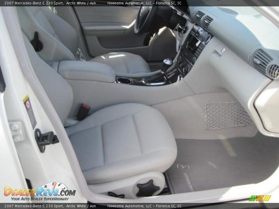 2007 Mercedes-Benz C 230 Sport Arctic White / Ash Photo #18