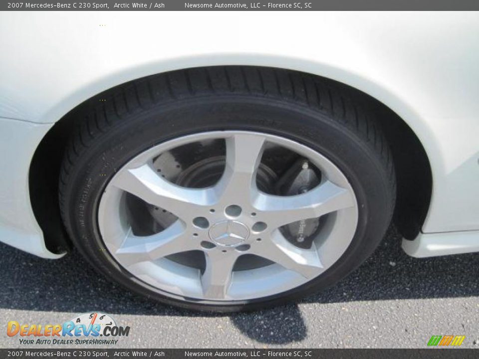 2007 Mercedes-Benz C 230 Sport Arctic White / Ash Photo #21