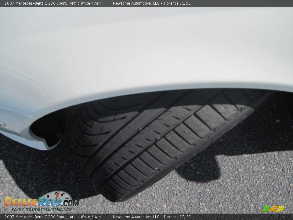 2007 Mercedes-Benz C 230 Sport Arctic White / Ash Photo #22
