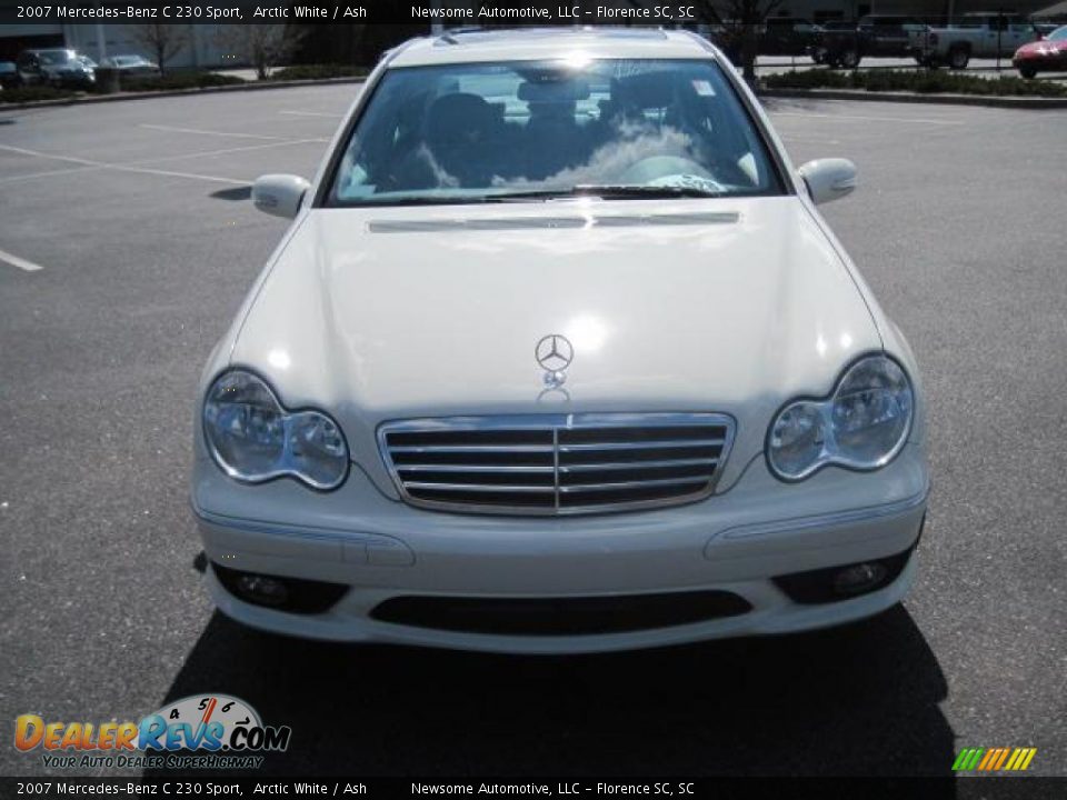 2007 Mercedes-Benz C 230 Sport Arctic White / Ash Photo #23