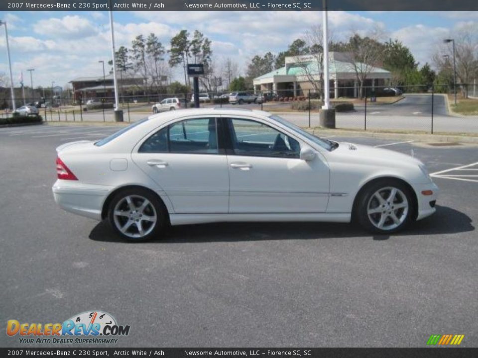2007 Mercedes-Benz C 230 Sport Arctic White / Ash Photo #24