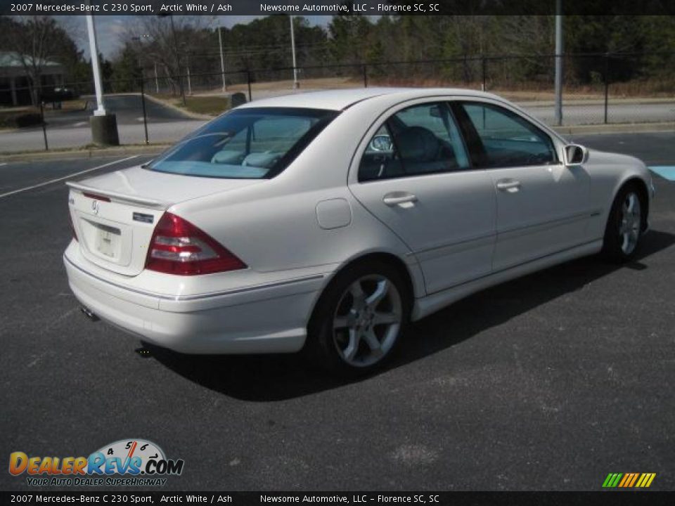 2007 Mercedes-Benz C 230 Sport Arctic White / Ash Photo #25