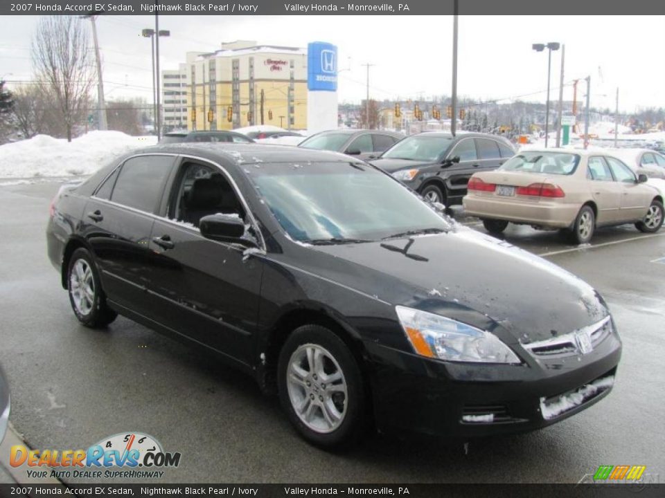 2007 Honda Accord EX Sedan Nighthawk Black Pearl / Ivory Photo #5