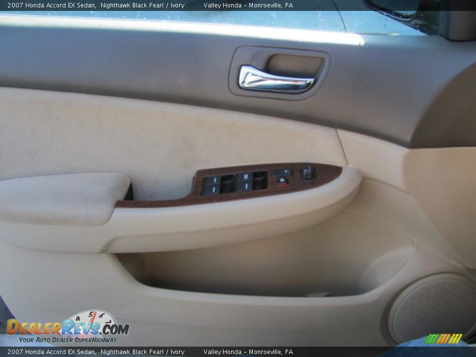2007 Honda Accord EX Sedan Nighthawk Black Pearl / Ivory Photo #7