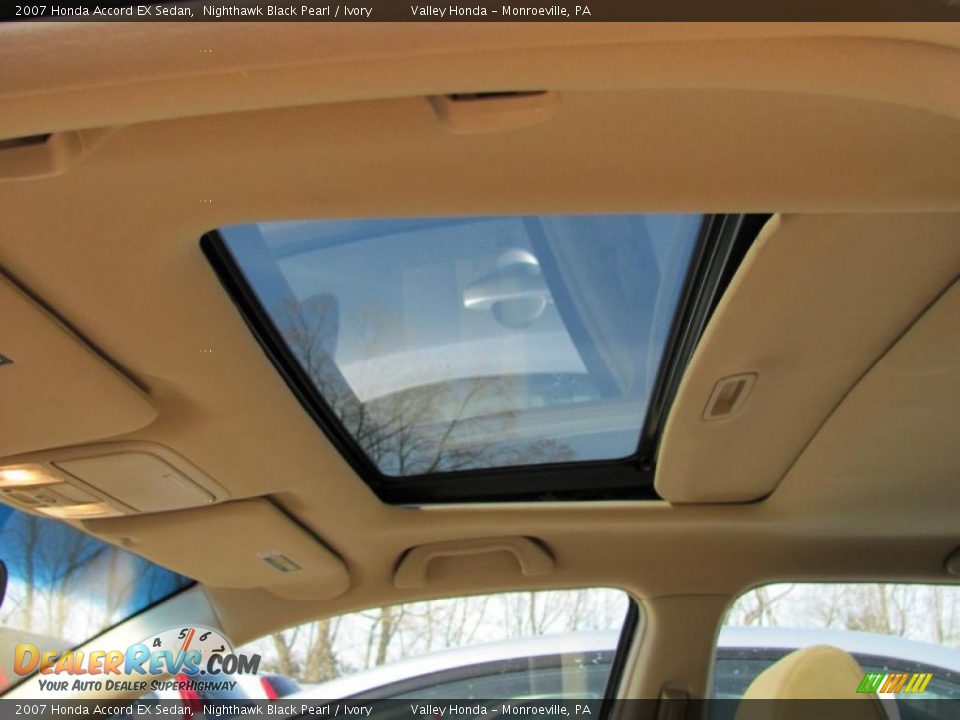 2007 Honda Accord EX Sedan Nighthawk Black Pearl / Ivory Photo #9