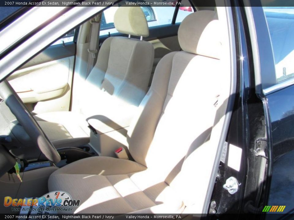 2007 Honda Accord EX Sedan Nighthawk Black Pearl / Ivory Photo #10